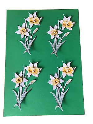 4 Die Cutter 3D Decoupage Daffodils 🌼 • £2.60