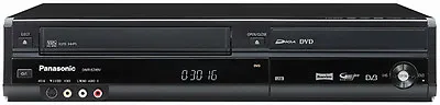 £19 • Buy Panasonic DMR-EZ49V Black DVD & VHS Recorder Combo - Freeview - Black - USB