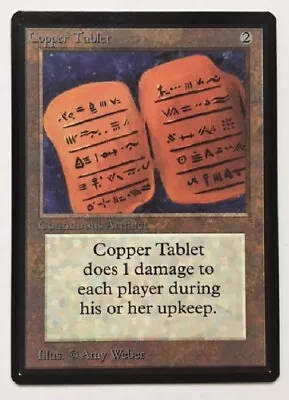 Magic The Gathering Beta Copper Tablet Uncommon NM • $89.95