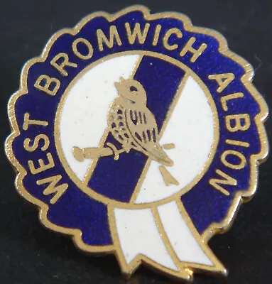 WEST BROMWICH ALBION FC Vintage Badge Maker COFFER London In Gilt 28mm X 31mm • £13