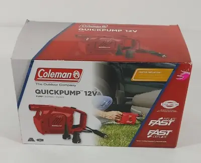 Coleman Quickpump Air Pump 12-Volt For Air Mattresses - Open Box • $12.95