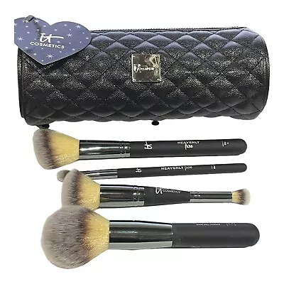 IT Cosmetics Special Edition Holiday 4-pc Luxe Brush Set W/Makeup Case • $34.99