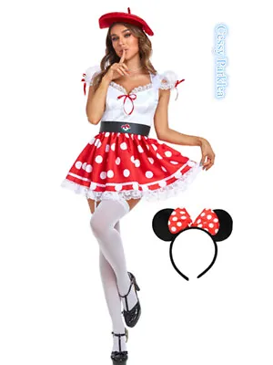 W-M3-4 Women Toad Mushroom Fairy Costume Convertible Minnie Mouse Costume • $7.69