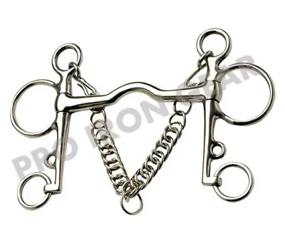 Pelham Bit Mullen Mouth Horse Bit Stainless Steel • $34.99