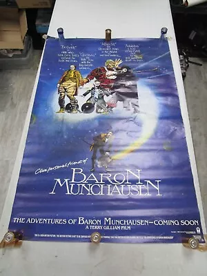 Vintage 1988 Movie Theater Poster *BARON MUNCHAUSEN*  27  X 41  • $9.99