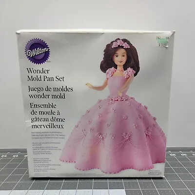 Wilton Doll Wonder Mold Cake Pan Kit Set Bride Princess Mermaid Brunette • $25