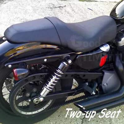 Motorcycle Driver Passenger Two Up Seat For Harley Iron Sportster XL Forty Eight • $95.28