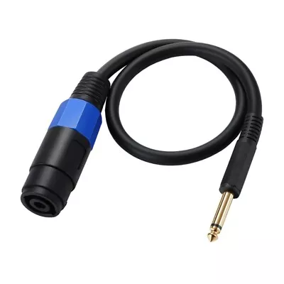 1/4 TS Male To Speakon Female Speaker Cable Speakon To 6.35mm Mono Jack Adapter • £7.09