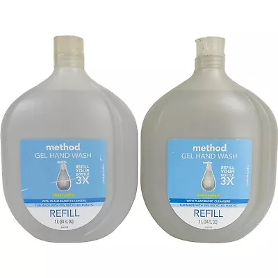 Method Gel Hand Wash Soap Refill Sweet Water Plant Based Refill 34oz Ea (2-pack) • $27.99