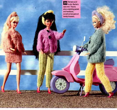 £2.89 • Buy Knitting Pattern Copy 2541.   Dolls Clothes Outfits For Barbie Sindy Etc