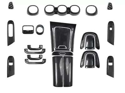 Carbon Fiber Interior Kit Cover Trim For Benz C-Class W206 2022-2024 Accessories • $238.68