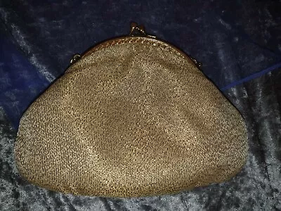 £42 • Buy Beautiful MacLaren Gold Evening Bag & Matching Purse With Mirror & Comb