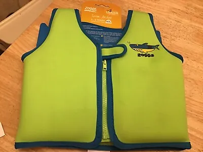 Zoggs Children's Buoyancy Swimwear Floating Swimming Aid Vest Swim Jacket 4-5 Yr • £14