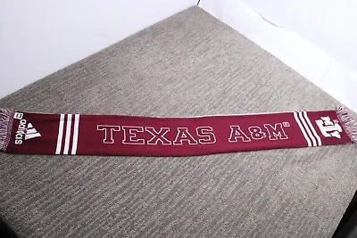 Adidas Sports Scarf Texas A&M Designer Rectangle Fringe Classic Outdoor Adult • $29.77