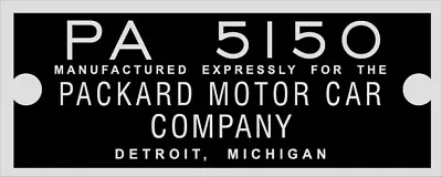 Packard Radio Plate PA 5150  • $20