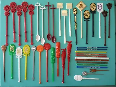 (43) Vintage Cocktail Swizzle Sticks Drink Stirrers Lot CASINOS RESTAURANTS • $14.99