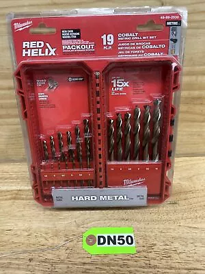 Milwaukee Tool 48-89-2530 19 Pc. Red Helix Cobalt Metric Drill Bit Set - DN50 • $65.99