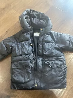 Boys Zara Black Coat 4-5 Years • £4.90