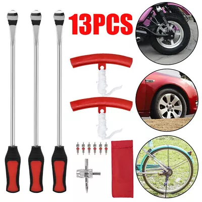 Steel Tire Spoon Lever Iron Kit Professional Motorcycle Tire Changing Tool US _ • $17.69