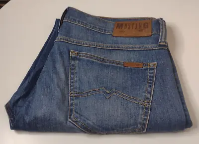 MUSTANG CLASSIC BLUE JEANS Label Size 34/34 BUT MEASURE W36 L30 See Listing • $12.45