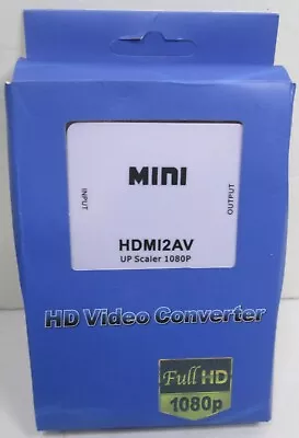 HDMI To RCA Mini Composite 1080P Audio Video  Adapter Converter For TV • $9.99