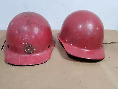 2Vintage Skullgard Fiberglass Msa Hard Hats Preowned Int Brotherhood Electrical  • $134.25