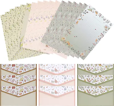 27 PCS Stationary Writing Paper With Envelopes Set Cute Vintage • $9.88