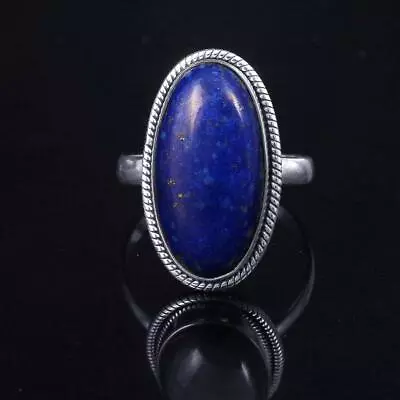 Lapis Lazuli Ring 925 Sterling Silver Handmade Ring Valentine Day Jewelry AB-932 • $13.89