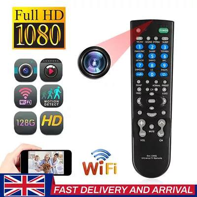 1080P HD  Security Nanny Camera In Real TV Remote Control Mini Cam • £49.99