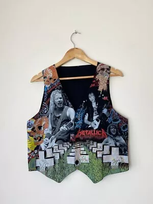 Vintage Metallica Overprint Master Of Puppets Vest • £97.31