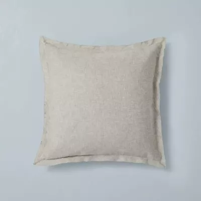 Hearth & Hand Magnolia Jet Gray 18 X 18 Pillow Cover Linen Cotton Blend Throw • $18.90