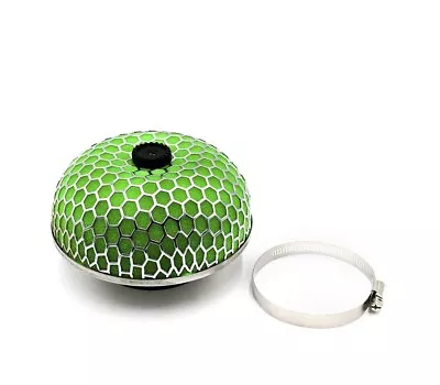 Universal 3 Inch/76mm HKS High Flow Washable Mushroom Air Intake Filter GREEN • $32.77