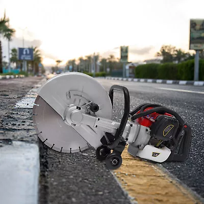 2 Stroke Gas Power 52cc Concrete Cut Off Saw Cement Wet Dry Masonry Cutter+Blade • $242.25