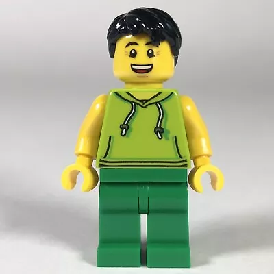 LEGO Male Minifigure 40198 Sleeveless Hoodie Black Hair Man Guy Ludo Game • $5.99