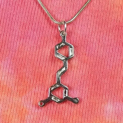 Resveratrol Molecule Necklace Or Earrings  Red Wine Symbol Charm Jewelry Gift • $30.99