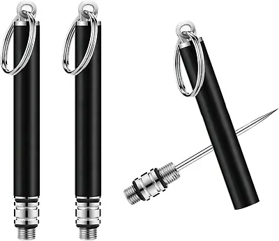 Qlfecle Portable Mini Titanium Toothpicks Holder 2 Pieces Stainless Steel Metal • $18.52