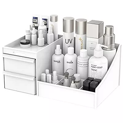 Makeup Desk Cosmetic Storage Box Organizer With Drawers For Dressing Table C... • $29.55