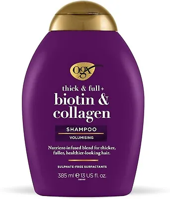 OGX Biotin & Collagen Hair Thickening Shampoo 385ml UK SELLER • £8.99