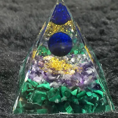 5*5*5cm Orgonite Pyramid  ， Chakra Energy Quartz Crystal Healing 1pc • $5.50