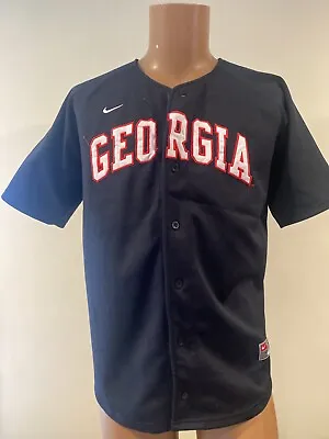 Vintage 90s Nike Georgia Bulldogs Baseball Softball Jersey Youth XL Dawgs Frat • $74
