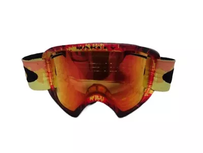 OAKLEY O2 XL Shockwave Fire Flames  59-087 SNOW SKI GOGGLES AUTHENTIC • $34.99