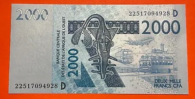 West African States Mali 2000 Francs 2022 In UNC P-416D • $14