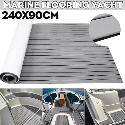 240x90cm 5mm EVA Foam Teak Marine Boat Sheet Flooring Mat Yacht Carpet Decking • £46.75