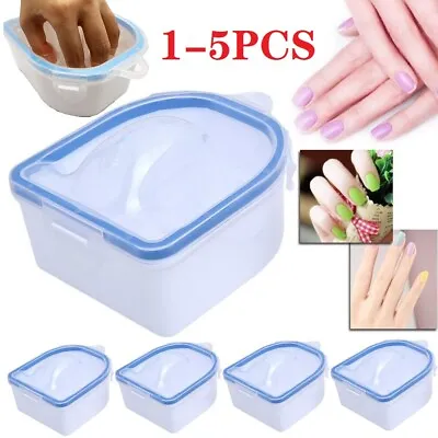1-5PCS Double Thickening SPA Resistant Acetone Soak Off Bowl Manicure Nail Treat • £8.27