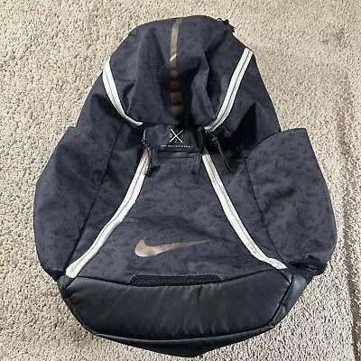Nike Backpack Adult Black Elite Quad Zip System Swoosh Baseball • $34