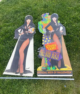 Elvira Coors Light Halloween Cardboard Cutouts Lot • $699