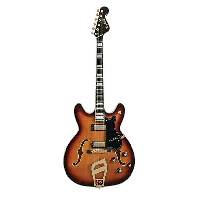 Hagstrom VIK67-G-VSB '67 Viking II Semi-Hollow Guitar Vintage Sunburst • $1050
