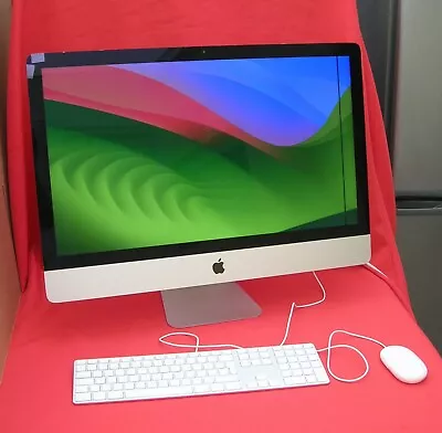 Apple IMac A1419 27in 3.2 Core I5  240 GB SSD 16GB RAM 2013 Sonoma LCD Issue • £99.99