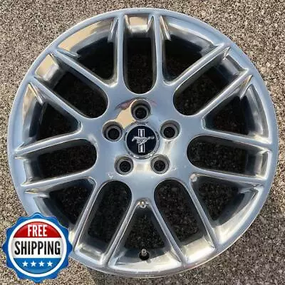 FORD MUSTANG 2011-2014 Genuine Factory OEM Wheel 18  Rim 3886 Polished W/ Cap #B • $148.50