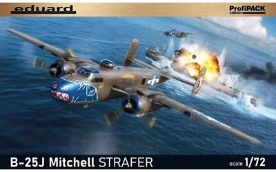 1/72 WWII B25J Mitchell Strafer US Medium Bomber (Profi-Pack Plastic Kit) • $55.06